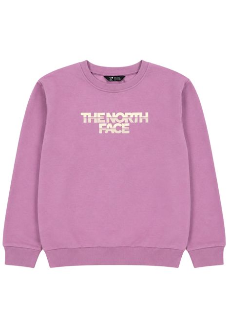 Felpa bambina rosa in cotone THE NORTH FACE | NF08JH0GROSA